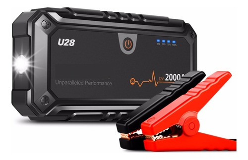Arrancador De Baterias Automotriz Portatil Jumper 22,000mah