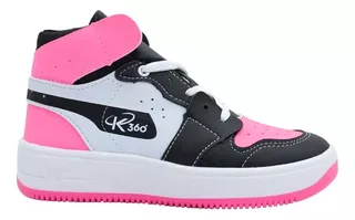 Tênis Infantil Cano Alto K360 Kidy 1402050 Marh/rosa