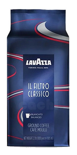 Imagen 1 de 5 de Café Lavazza Italiano Filtro Clásico Molido 1 Kg