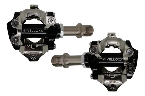 Pedal Clip Mtb Velloxx M-96 Black Com Ajuste De Tensão