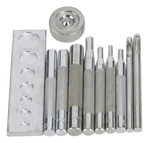 Xiaery Kit Punch Snap, Broche A Presión, Remache De Cuero,