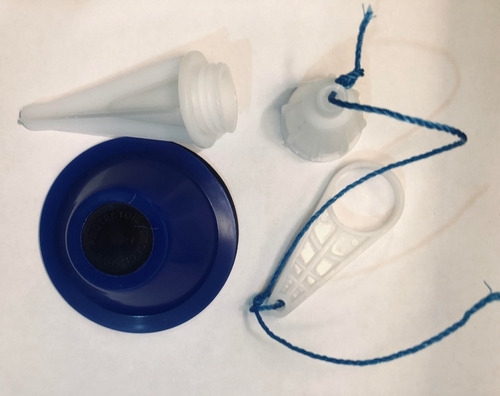 Valvula Pera 2'' Azul Para Baño Marca Raziio