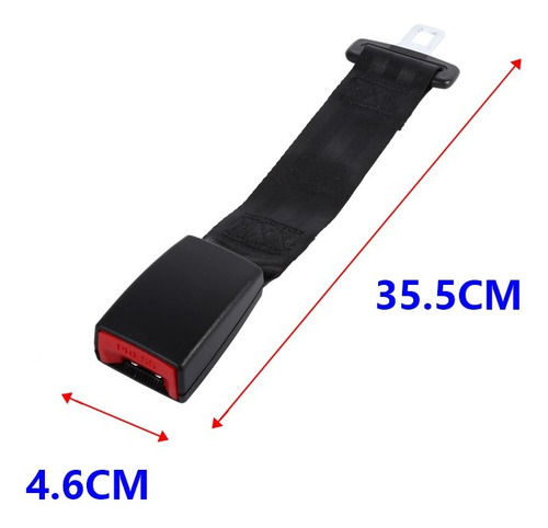 Cinturón Extensión Universal Para Asiento De Automóvil Negro