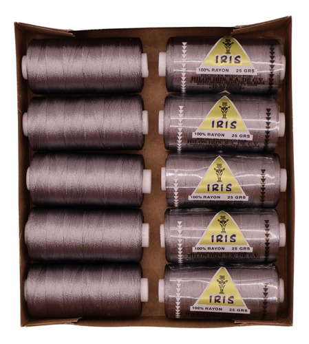Caja Seda Amarilla Hilosiris (caja Con 10 Tubos De 25gr C/u) 990