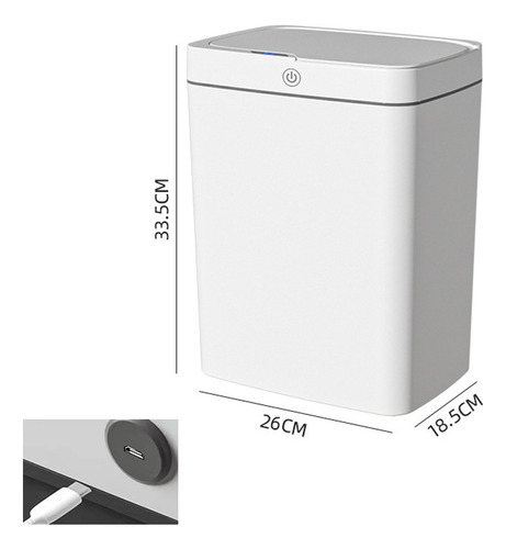 Cx1 Bote De Basura Eléctrico, Tacho Inteligente Para