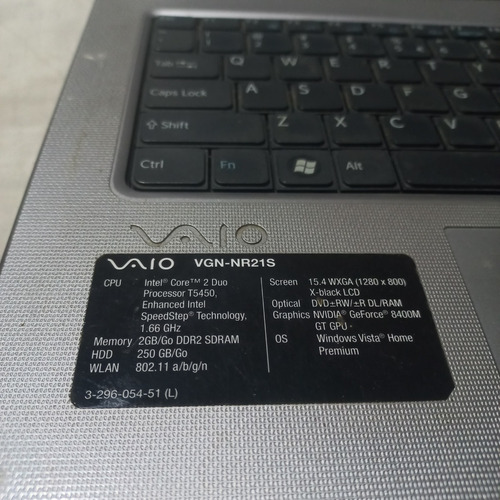 Imagen 2 de 4 de Sony Pcg7121m Repuestos