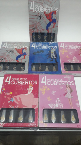 Juego De Cubiertos Temáticos De 4 Piezas Para Niños Y Niñas.