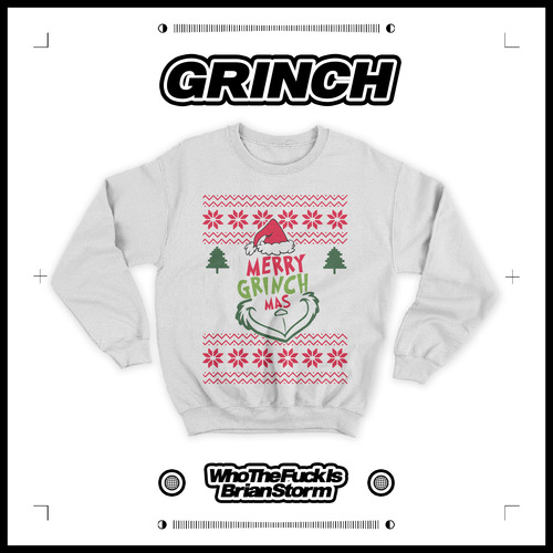 Sudadera Ugly Sweater Merry Grinch Mas Navidad Frio