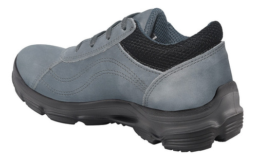 Imagen 4 de 10 de Calzado De Seguridad Conwork Allworks 201za Nobuck Gris