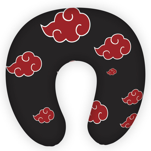 Imagem 3 de 5 de Kit Almofada Pescoço + Máscara Dormir Akatsuki Tobi Naruto