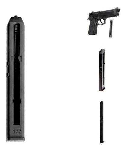Magazine Pistola M9 Pente 4,5mm Wingun Co2 - Rossi