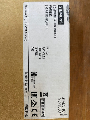 Mod. De Com. Modbus Rs-422/485, Para Simatic S7-1500