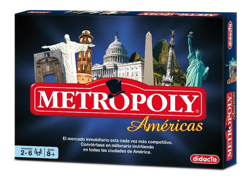 Juego De Mesa Metropoly Américas Didacta - Espacio Regalos