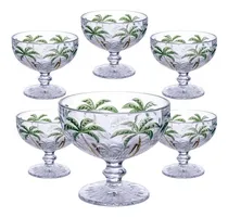 Comprar Jogo De Taças De Sobremesa Palm Tree 310ml 6 Unidades Cor Vidro