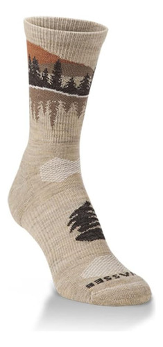 Hiwassee Trading Co. Merino Wool Mini Crew Sock, Oatmeal Ref