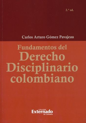 Libro Fundamentos Del Derecho Disciplinario Colombiano