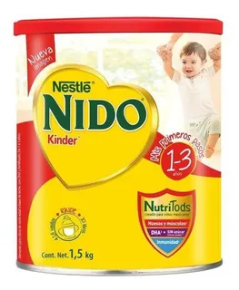 Leche En Polvo Nestlé Nido Kinder 1.5 Kg Lata