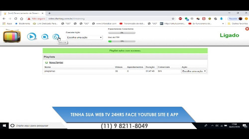 Imagem 1 de 1 de Web Tv 50gb + Blog + Promoção