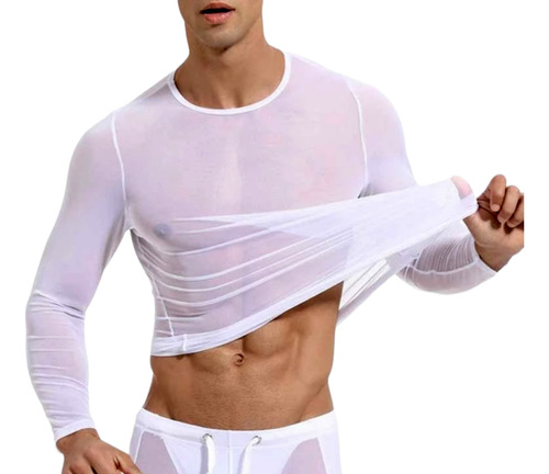 Camisetas Busos Malla Transparente Para Hombre