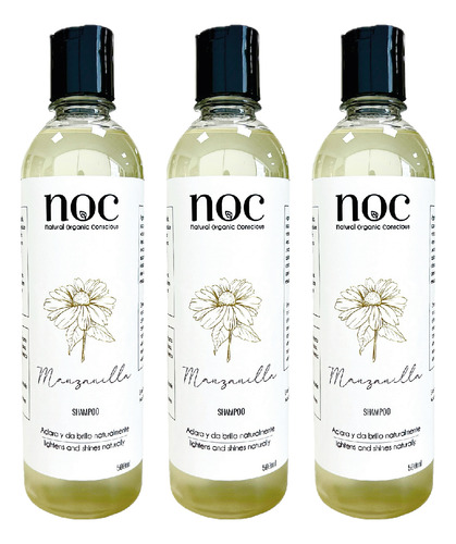 Shampoo De Manzanilla Natural 500ml Noc