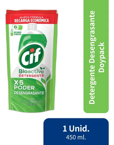 comprar Detergente Bioactive Lima Cif Recarga Economica 450ml