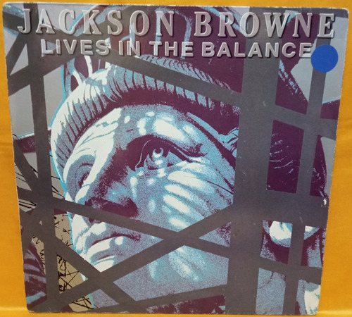 O Jackson Browne Lp Lives In The Balance Usa 86 Ricewithduck