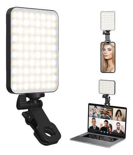 Clip-on Selfie Light - Lámpara Led Teléfono Brillo Ajustable