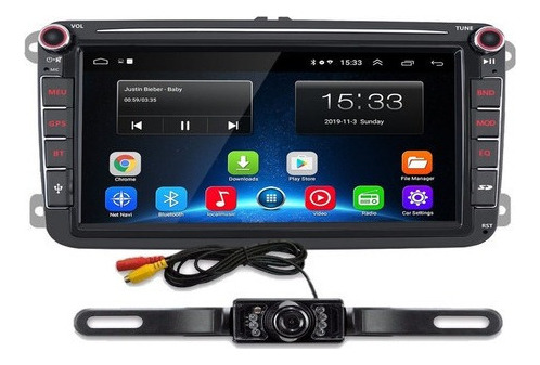 Estereo Android Jetta Mk6 Bora Vento Vw Cámara Portaplaca R