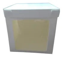 Comprar Cajas Con Visor Para Mini Tortas 20x20x20 Pack De 6 Unid.