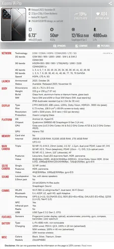 Xiaomi 14 Pro 5g 23116pn5bc 12gb 256gb Dual Sim Duos