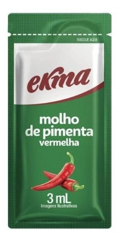 Molho De Pimenta Ekma Caixa Com 174 Saches De 3ml