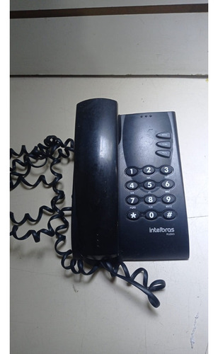 Telefone Intelbras Com Fio Pleno Fixo Preto - Cor