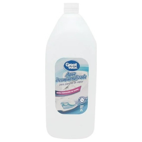 Agua Desmineralizada Great Value Para Plancha De Vapor 2l