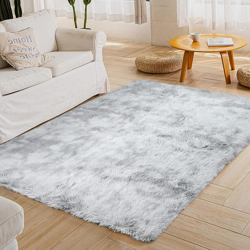 ~? Yobath Mulffy Shag Area Rugs 5x7 Para El Dormitorio De La