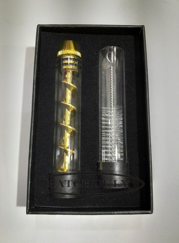 Imagen 6 de 10 de Twist Glass Blunt Pipa Vidrio Pirex Turbina +escobilla 10cm.