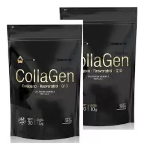 Colágeno Gentech Hidrolizado + Resveratrol + Q10 X2 Cajas 