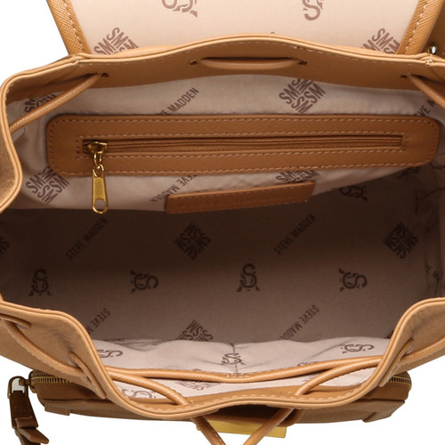 Backpack Bembri Steve Madden Bags Color CAMEL/GOLD Diseño de la tela Liso