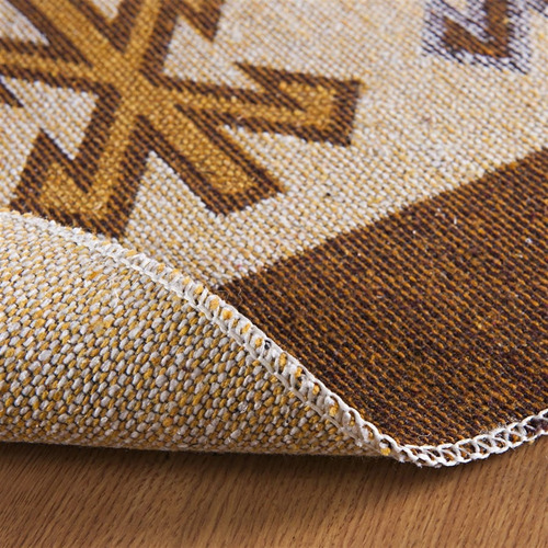 Tapete Kilim Antep 0,60 X 0,90 Des. 001/marrom Cor Marrom Desenho do tecido Geométrico