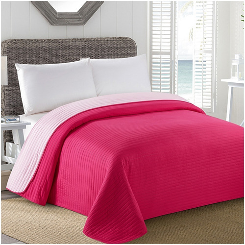Cobertor Bicolor 2 Plazas California Magenta