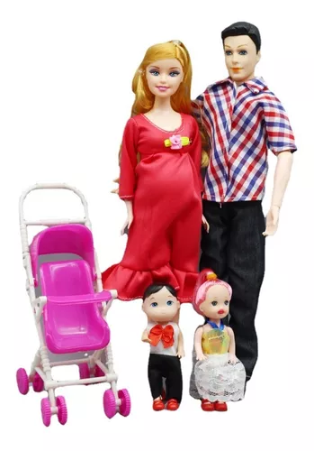 Juego de muñecas Barbie hechas a mano, accesorios para bebés, mamá  embarazada, dama, regalo de cumpleaños para niña, día de Navidad -  AliExpress