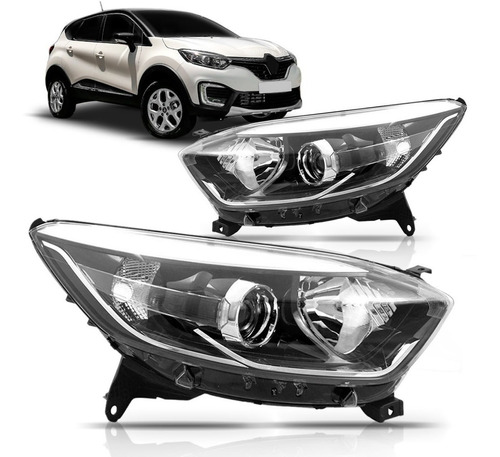 Farol Renault Captur 2017 A 2018 Elétrico Modelo Original