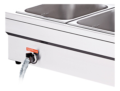 Vevor Calentador De Alimentos 3*12qt 1500w 3 Sartene