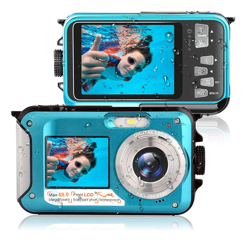 Cámara Digital Impermeable, Cámara Subacuática Para Bucear,