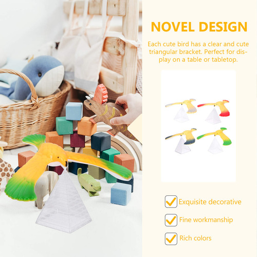 Aliviador De Estresse Toy Balance Bird, 8 Unidades