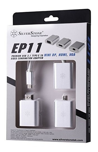 Silverstone Technology Usb 3.1 Type C To 4k Hdmi Minidp