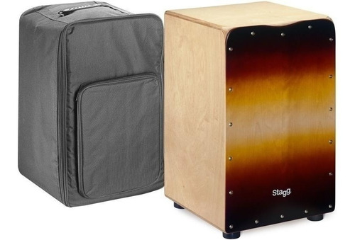 Stagg Caj50msb Cajon Flamenco Tapa Sunburst + Funda Mochila