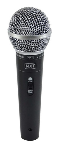 Microfone Dinâmico Cardioide Mxt M-58 Com Cabo 3m