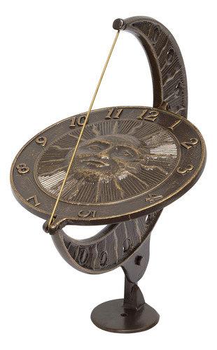 Whitehall Products Reloj De Sol Y Luna, Bronce Frances