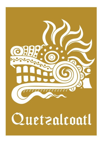 Calcomanía Sticker Quetzalcoalt Contra Agua Vinil Auto Pared