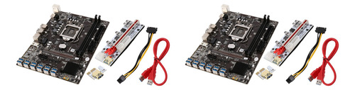 2 Placas Base B250c Btc Mining Y Ver010x Pcie Riser 12 X Pci